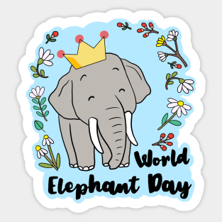 World Elephant Day! Sticker